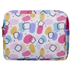 Abstract Multicolored Shapes Make Up Pouch (large) by SychEva