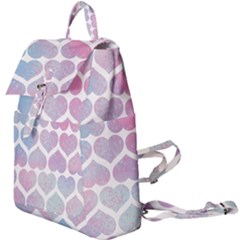 Multicolored Hearts Buckle Everyday Backpack by SychEva