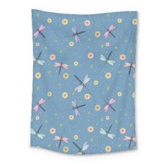 Cute Dragonflies In Spring Medium Tapestry by SychEva