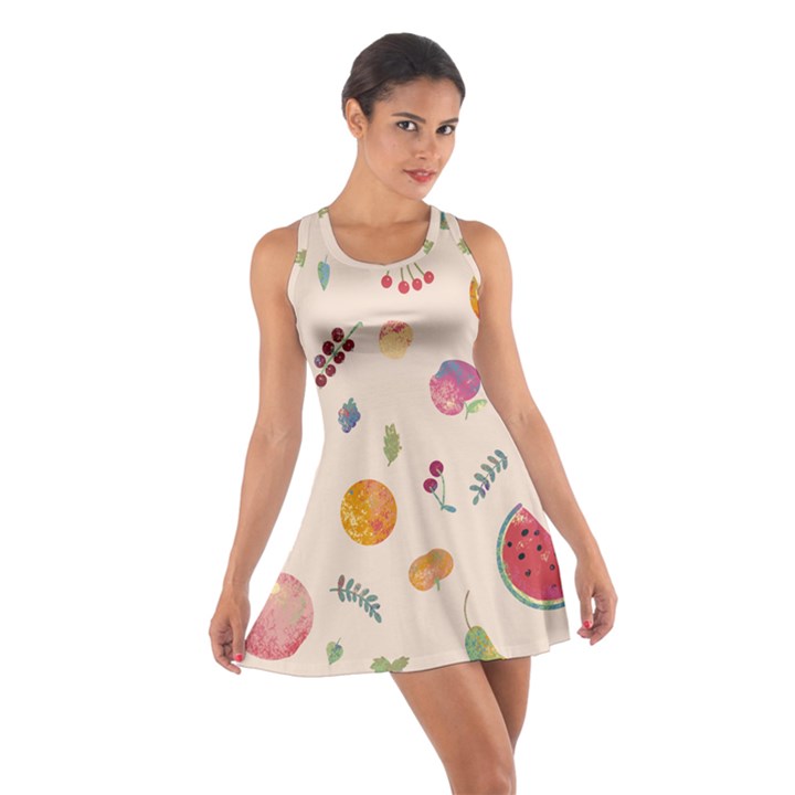 Summer Fruit Cotton Racerback Dress