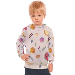 Summer Fruit Kids  Hooded Pullover by SychEva