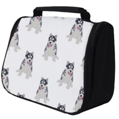 Cute Husky Puppies Full Print Travel Pouch (big)