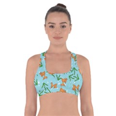 Gold Fish Cross Back Sports Bra by SychEva