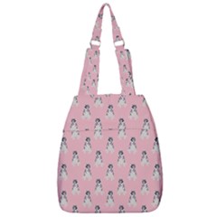 Cute Husky Center Zip Backpack by SychEva