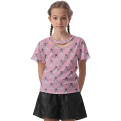 Cute Husky Kids  Front Cut Tee by SychEva