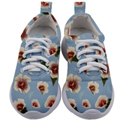 Hibiscus Flowers Kids Athletic Shoes by SychEva