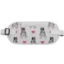 Little Husky With Hearts Rounded Waist Pouch View1