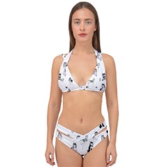 Husky Dogs Double Strap Halter Bikini Set by SychEva