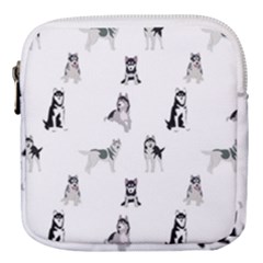 Husky Dogs Mini Square Pouch by SychEva