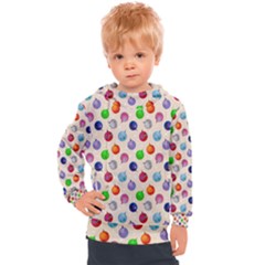 Christmas Balls Kids  Hooded Pullover by SychEva