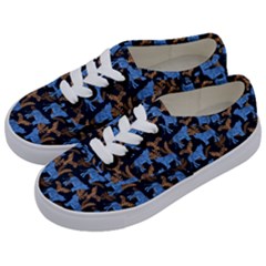 Blue Tigers Kids  Classic Low Top Sneakers by SychEva
