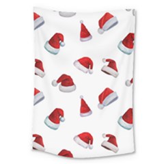 Red Christmas Hats Large Tapestry by SychEva