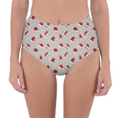 Santa Hat Reversible High-waist Bikini Bottoms by SychEva