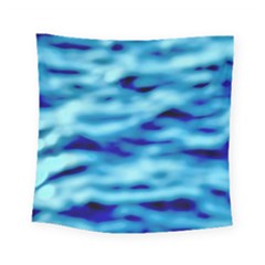 Blue Waves Abstract Series No4 Square Tapestry (small) by DimitriosArt