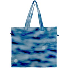 Blue Waves Abstract Series No5 Canvas Travel Bag by DimitriosArt