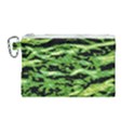 Green  Waves Abstract Series No11 Canvas Cosmetic Bag (Medium) View1