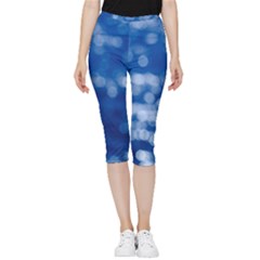Light Reflections Abstract No2 Inside Out Lightweight Velour Capri Leggings  by DimitriosArt