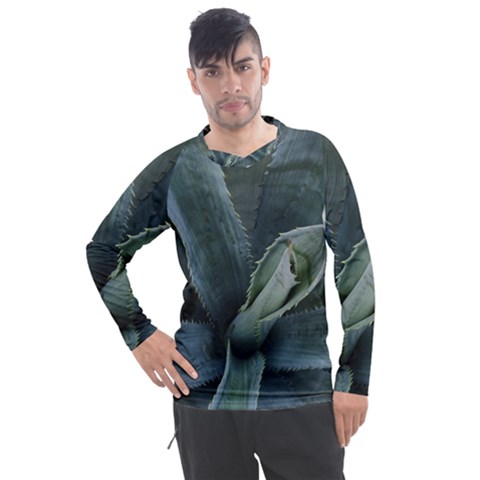 The Agave Heart Under The Light Men s Pique Long Sleeve Tee by DimitriosArt