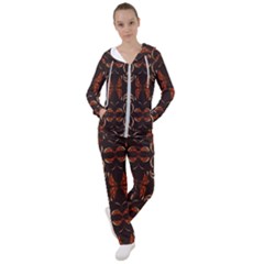 Floral Folk Damask Pattern Fantasy Flowers Floral Geometric Fantasy Women s Tracksuit by Eskimos