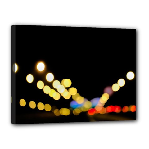 City Lights Series No3 Canvas 16  X 12  (stretched) by DimitriosArt