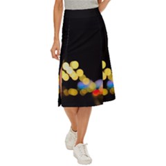 City Lights Series No3 Midi Panel Skirt by DimitriosArt