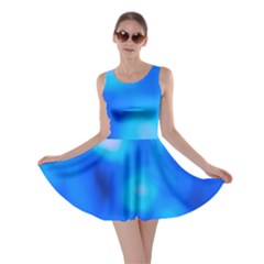 Blue Vibrant Abstract Skater Dress by DimitriosArt