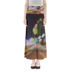 City Lights Series No4 Full Length Maxi Skirt by DimitriosArt