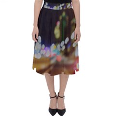 City Lights Series No4 Classic Midi Skirt by DimitriosArt