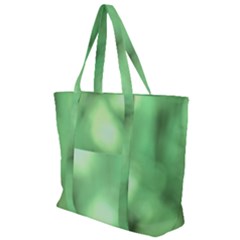 Green Vibrant Abstract No4 Zip Up Canvas Bag by DimitriosArt