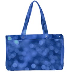 Light Reflections Abstract No5 Blue Canvas Work Bag by DimitriosArt