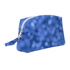 Light Reflections Abstract No5 Blue Wristlet Pouch Bag (medium) by DimitriosArt