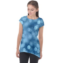 Light Reflections Abstract No8 Cool Cap Sleeve High Low Top by DimitriosArt