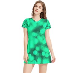 Light Reflections Abstract No10 Green Women s Sports Skirt by DimitriosArt