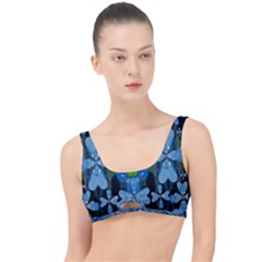 Rare Excotic Blue Flowers In The Forest Of Calm And Peace The Little Details Bikini Top by pepitasart