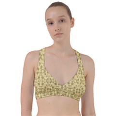 Floral Folk Damask Pattern Fantasy Flowers Floral Geometric Fantasy Sweetheart Sports Bra by Eskimos