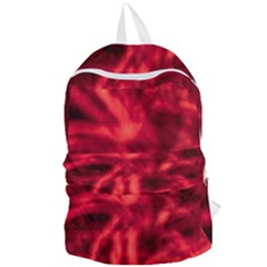 Cadmium Red Abstract Stars Foldable Lightweight Backpack by DimitriosArt