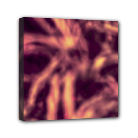Topaz  Abstract Stars Mini Canvas 6  X 6  (stretched)