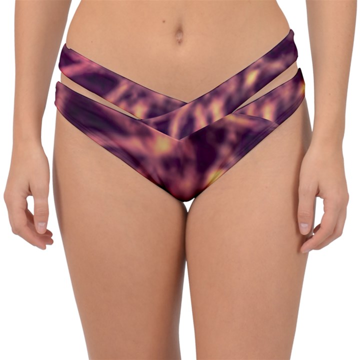 Topaz  Abstract Stars Double Strap Halter Bikini Bottom