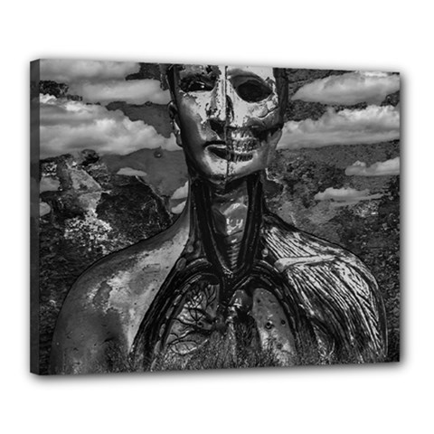 Bw Creepy Fantasy Scene Artwork Canvas 20  X 16  (stretched) by dflcprintsclothing