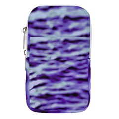 Purple  Waves Abstract Series No3 Waist Pouch (small) by DimitriosArt