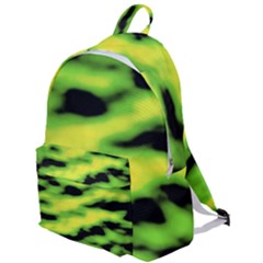 Green  Waves Abstract Series No12 The Plain Backpack by DimitriosArt