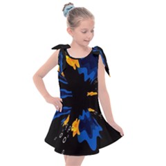 Digital Illusion Kids  Tie Up Tunic Dress by Sparkle