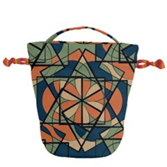 Abstract Pattern Geometric Backgrounds   Drawstring Bucket Bag by Eskimos