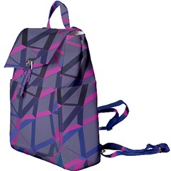 3d Lovely Geo Lines Buckle Everyday Backpack by Uniqued