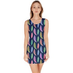 Colorful Feathers Bodycon Dress by SychEva