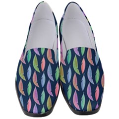 Colorful Feathers Women s Classic Loafer Heels by SychEva