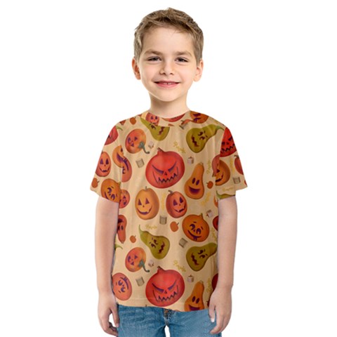 Pumpkin Muzzles Kids  Sport Mesh Tee by SychEva