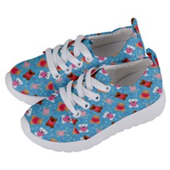 Cute Cats And Bears Kids  Lightweight Sports Shoes by SychEva