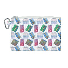 New Year Gifts Canvas Cosmetic Bag (large) by SychEva
