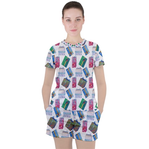 New Year Gifts Women s Tee And Shorts Set by SychEva